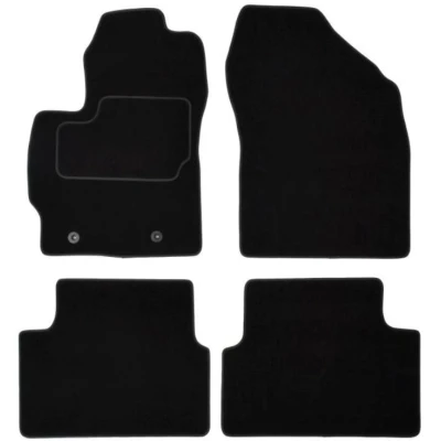 Abbildung von MAMMOOTH A041 TOY10 PRM 01 Fußmattensatz Textil vorne und hinten 4 schwarz Maßgefertigt TOYOTA: Auris Schrägheck