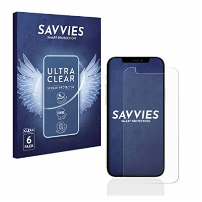Abbildung von Savvies 6 Stück Schutzfolie für Apple iPhone 12 mini Displayschutz Folie Ultra Transparent