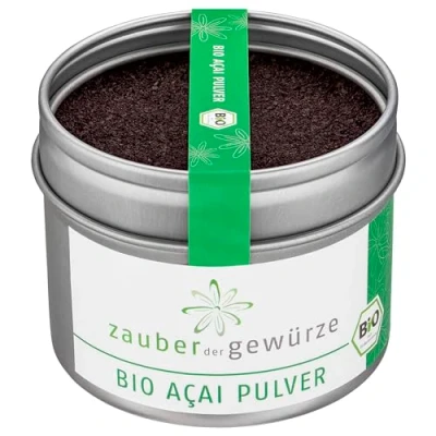 Abbildung von Zauber der Gewürze Acai Pulver bio Beeren für Bowl, als Smoothie Pulver, Müsli, gefriergetrocknet, aus Brasilien, 35 g