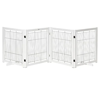 Abbildung von Türschutzgitter Holz Absperrgitter für Hunde Schutzgitter Hundegitter Sicherheitstür Bidirektionales