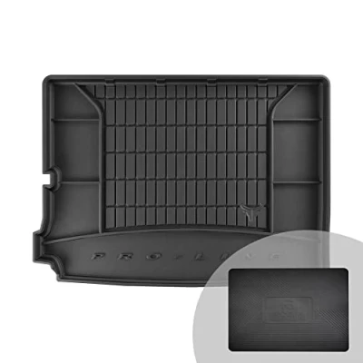 Abbildung von FROGUM ProLine 3D Gummimatte Exklusive Auto Kofferraummatte Kofferraumwanne für Peugeot 5008 II ab 2017 Bequemer Organiser Die höchsten Kanten