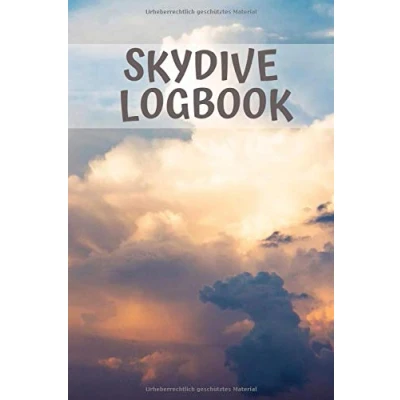 Abbildung von Skydive Logbook: Fallschirmspringer Sprungbuch Evolution of Skydiver 110 Seiten um seine Sprünge zu dokumentieren im praktischen A5 Format.