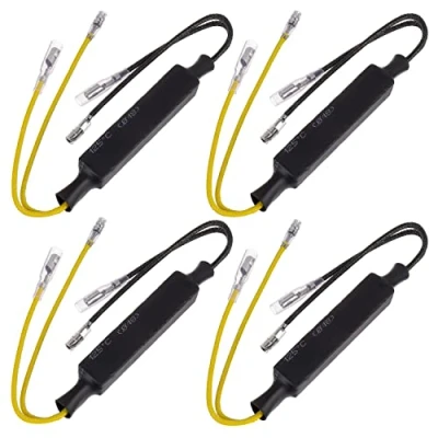 Abbildung von EPLZON 12V 21W Motorrad Lastwiderstand Taschenlampe Blinker Decoder Blinkeranzeige Widerstand Adapter Flash Fix Fehler für (Packung mit 4 Stück)