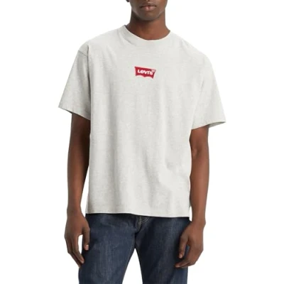 Abbildung von Levi&#039;s Vintage FIT Graphic TEE Tshirt print, Herren, Größe: Medium, Lse_batwing badge light heather grey