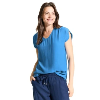 Abbildung von Cecil Luftige Bluse, Damen, Größe: Large, Blau