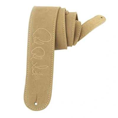 Abbildung von PRS PS ACC 3115 Paul Reed Smith Wildleder Gitarrengurt mit geprägtem Schriftzug, braun/beige