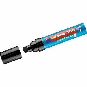 Abbildung von Edding 10 x Flipchartmarker 388 nachfüllbar 4 12mm schwarz