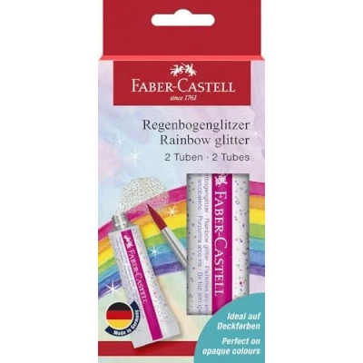 Abbildung von FABER CASTELL Glitzer Regenbogen Bastelkleber 2 x 12,0 g