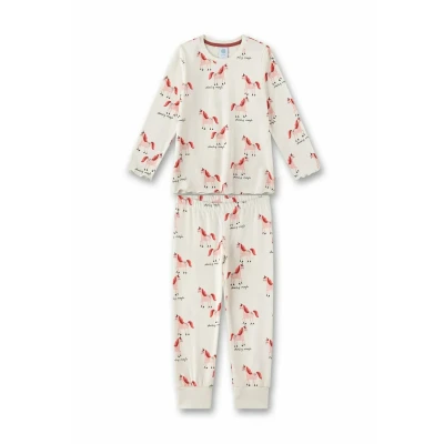 Abbildung von Sanetta EINHÖRNER Pyjama für Kinder, Größe: 92, Mottled red