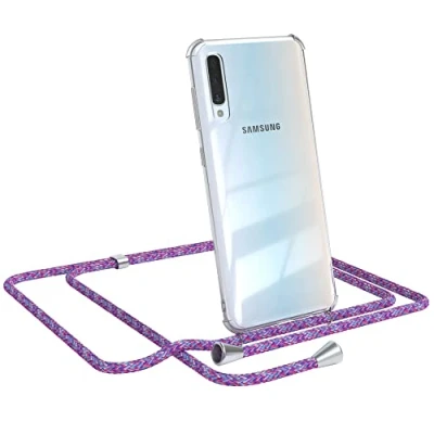 Abbildung von EAZY CASE Handykette kompatibel mit Samsung Galaxy A50 / A30s A50s Handyhülle Umhängeband, Handykordel Schutzhülle, Silikonhülle, Hülle Band, Stylische Kette für Smartphone, Unicorn