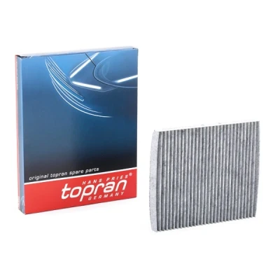 Abbildung von TOPRAN 821 091 Innenraumfilter Aktivkohlefilter, Filtereinsatz, mit geruchsabsorbierender Wirkung 227 203 19 rechteckig HYUNDAI: i40 Kombi, ix35