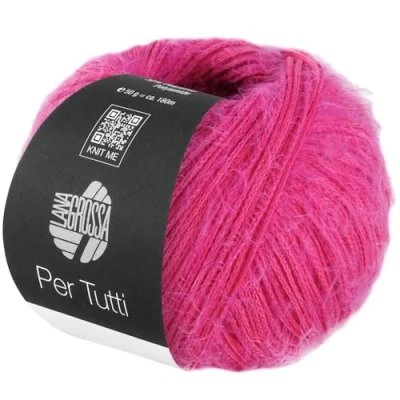 Abbildung von LANA GROSSA PER TUTTI Häkelwolle, 180 m (leichtes Flauschgarn mit glänzenden, glatten Abschnitten), 50 g