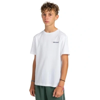 Abbildung von Element Joint CUBE Tshirt print für Kinder, Größe: 128, Optic white