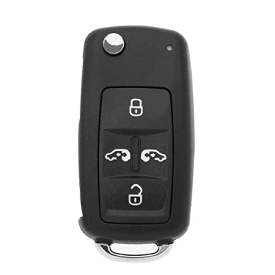 Abbildung von ECSiNG 5 Tasten Fernschlüsselgehäuse Ersatz Kompatibel mit VW Transporter T5/Transporter T6/Sharan Seat Alhambra Autoschlüsselgehäuse