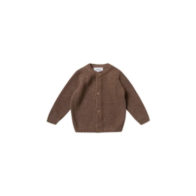 Abbildung von Stellou &amp; friends Strickjacke FEIN für Kinder, Größe: 74/80, Nougat melange