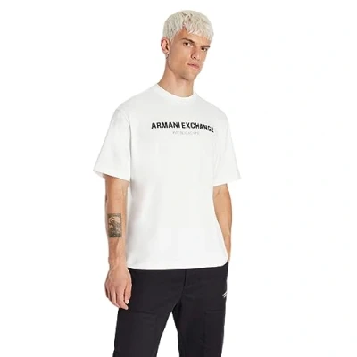 Abbildung von Armani Exchange Herren Limited Edition Beat One Capsule Heavy Jersey Jumper Polo Sweater, Weiß, XL EU
