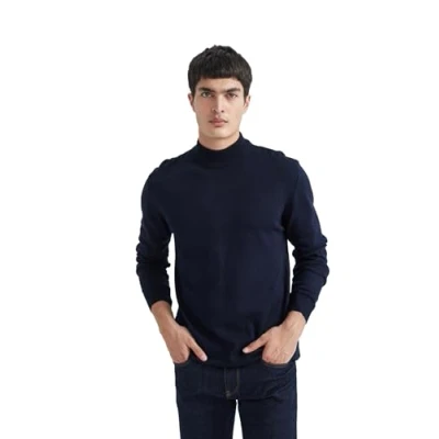 Abbildung von DeFacto Herren Pullover Stilvolle an Rollkragenpullover Strickjacken &amp; Strickpullover für und jeden