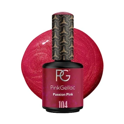 Abbildung von Pink Gellac UV Gel Nagellack 104 Passion 15 ml Shellac Rosa Einfache Anwendung Lack Nagel für 14 Tage schöne Nägel Made in Holland
