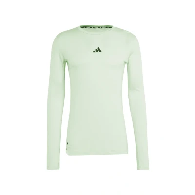 Abbildung von adidas Herren Workout Long Sleeve Tee T Shirt, semi Green Spark/Black, XL