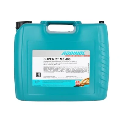 Abbildung von ADDINOL MZ406 SUPER 2 Takt Motorenöl, raucharm, low smoke, teilsynthetisch, 20 L Kanister