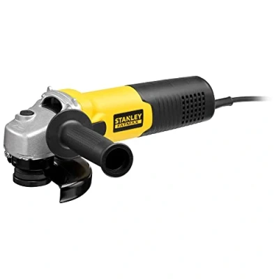 Abbildung von Stanley FatMax Winkelschleifer FMEG225VS (1.100 Watt, 125mm Scheiben ø, mit Zusatzgriff, Sanftanlauf, für alle Standard Trenn, Schleif und Schrupparbeiten)