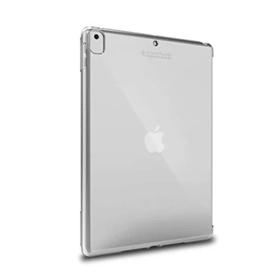 Abbildung von STM Bags Half Shell Case Schutzhülle für das Apple iPad 10,2&quot; (2019 2021) transparent (Robust, Smart Cover &amp; Keyboard kompatibel, Einfacher Zugriff auf Anschlüsse und Tasten)