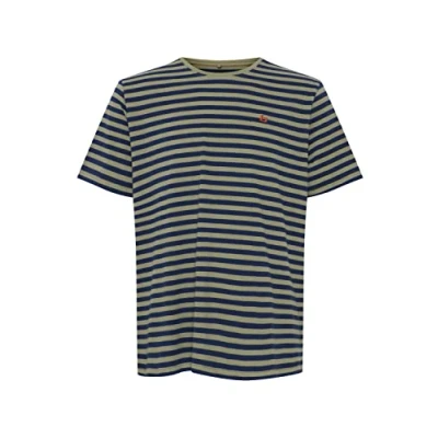 Abbildung von Blend Bhdinton Striped TEE Tshirt print, Herren, Größe: Medium, Oil green