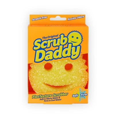 Abbildung von Scrub Daddy Original Reinigungsschwamm, 10 x 3,8 cm Gelb