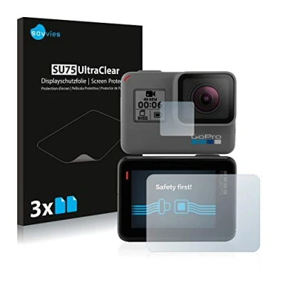 Abbildung von Savvies 6 Stück Schutzfolie für GoPro Hero Black Displayschutz Folie Ultra Transparent