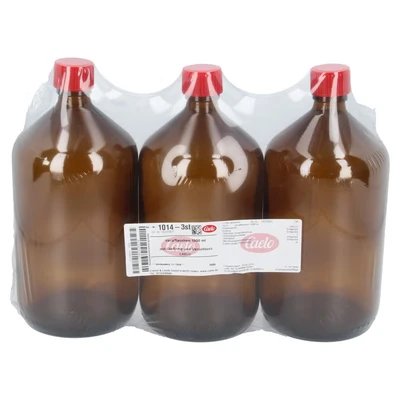 Abbildung von Veralflasche Braun 1000 ml m.Gießring u. 3 St
