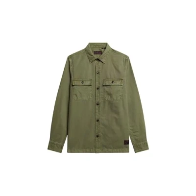 Abbildung von Superdry Military LONG Sleeve Leichte Jacke, Herren, Größe: XL, Olive khaki