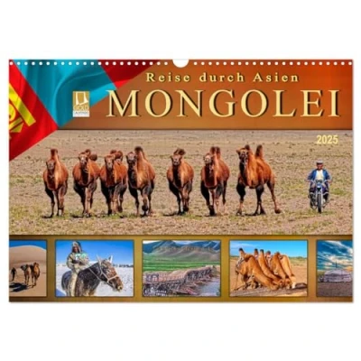Abbildung von Reise durch Asien Mongolei (Wandkalender 2025 DIN A3 quer), CALVENDO Monatskalender