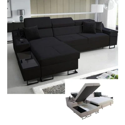 Abbildung von All4All Ecksofa Fosti Schalffunktion Bettkasten Polstersofa Komfort L Form Couch Eckcouch Schlafsofa 293x185x100cm 26 Sawana 14, Links