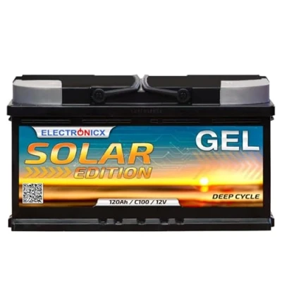 Abbildung von GEL Batterie 12V 120Ah Solar Edition Solarbatterien Technologie Akku Solarbatterie Bootsbatterie Wohnmobile, Wohnwagen 120 Ah Camping