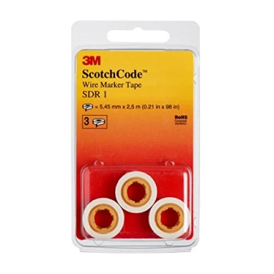 Abbildung von 3M ScotchCode SDR 1 Kabelmarkierer Nachfüllrollen, Ziffer (3 er Pack)