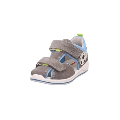 Abbildung von Superfit Boomerang Riemensandalette für Kinder, Größe: 27, Grau/hellblau Schuhe