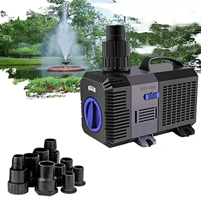 Abbildung von YAOBLUESEA Eco Teichpumpe Wasserpumpe Bachlaufpumpe 3600l/h 20W
