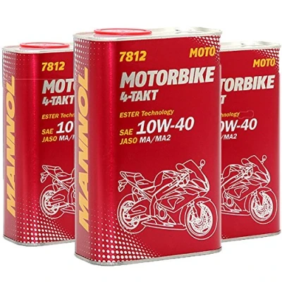 Abbildung von Mannol Motorbike 4 Takt 10W 40 4l Motoröl MN7812 4ME