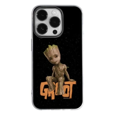 Abbildung von ERT GROUP Handyhülle für Apple iPhone 14 PRO MAX Original und offiziell Lizenziertes Marvel Muster Groot 005 optimal an die Form des Handy angepasst, hülle aus TPU