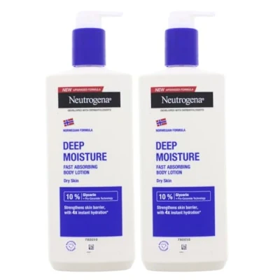 Abbildung von 2x Neutrogena Deep Moisture Bodylotion Norwegische Formel trockene Haut je 400ml
