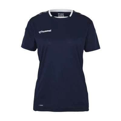 Abbildung von Hummel Hmlauthentic Tshirt print, Damen, Größe: 34, Marine