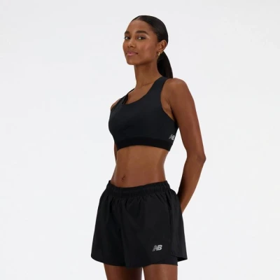 Abbildung von New Balance Athletics Medium Support Sleek Sports BRA Sportbh mit mittlerer Stützkraft, Damen, Größe: XL, Black