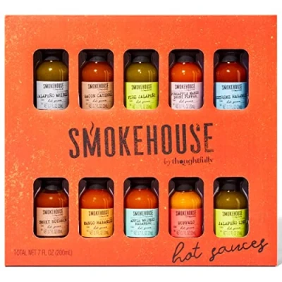 Abbildung von Thoughtfully Smokehouse Hot Sauce Set Probierset Mit 10 Verschiedenen Scharfen Saucen