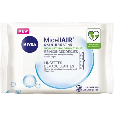 Abbildung von NIVEA 3 in 1 Mizellen Reinigungstücher Gesicht/Augen 25 Stk