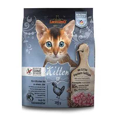 Abbildung von LEONARDO Kitten GF Doppelpack 2 x 300 g Trockenfutter für Empfohlen zur Unterstützung Einer gesunden Verdauung Optimale Krokettenform
