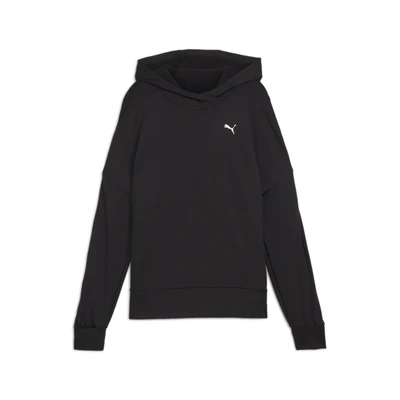 Abbildung von Puma Cloudspun Hoodie Langarmshirt, Damen, Größe: XS, Black