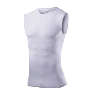 Abbildung von PowerLayer Jungen Kompressionsshirt/Funktionsshirt Ärmellos Weiß, 6 8 Jahre