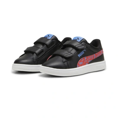 Abbildung von Puma Smash 3.0 Masked HERO Sneaker low für Kinder, Größe: 35, Black active red white Schuhe