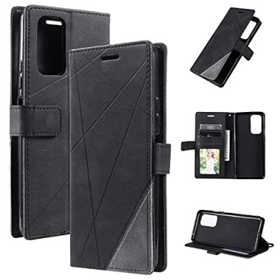 Abbildung von Kukoufey Hülle für Xiaomi Redmi Note 11 4G Leder,Hülle 11S 2201117SG 2201117SI 2201117SY 2201117SL Klapphülle Handytasche Case Black