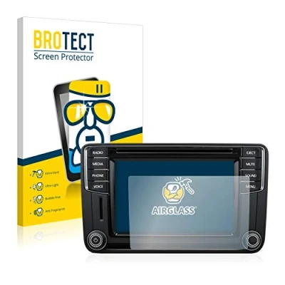 Abbildung von BROTECT Schutzglas für Volkswagen T6 2015 Discover Media Plus 6.33&quot; Schutzfolie Panzer Folie Glas [Extrem Kratzfest 9H, Anti Fingerprint,